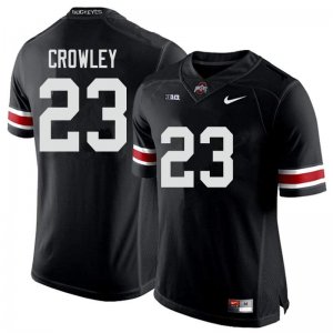 NCAA Ohio State Buckeyes Men's #23 Marcus Crowley Black Nike Football College Jersey NCG2445WK